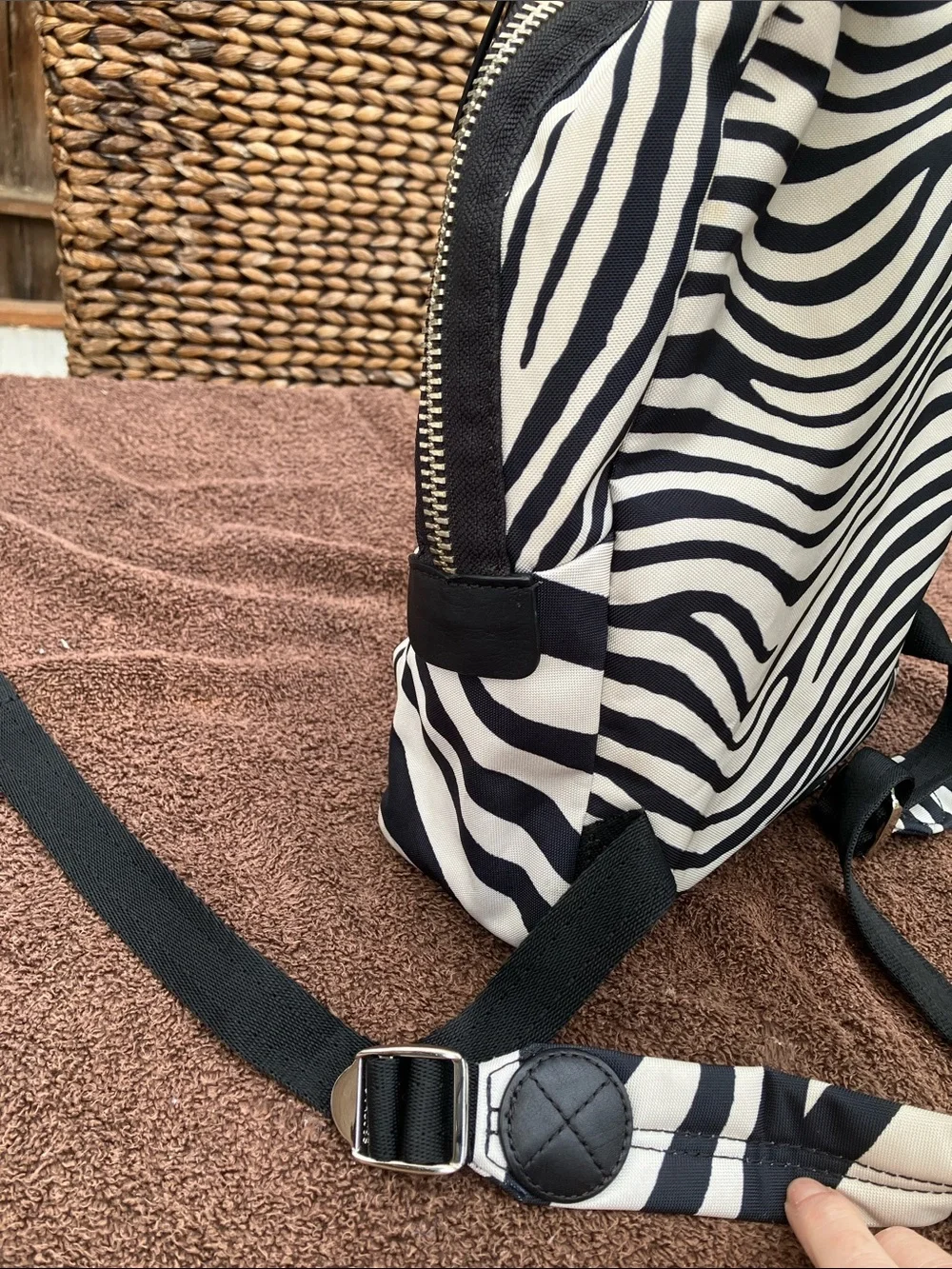 Marc Jacobs Zebra Print Biker Backpack